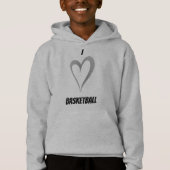 I Love Basketball - Kinder trui Hoodie (Voorkant)