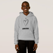 I Love Basketball - Kinder trui Hoodie (Voorkant volledig)