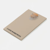 "I Love Basketball" Post-it® notes 4 x 6 (Schuin)