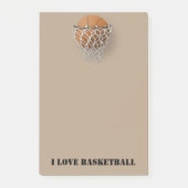 "I Love Basketball" Post-it® notes 4 x 6 (Voorkant)