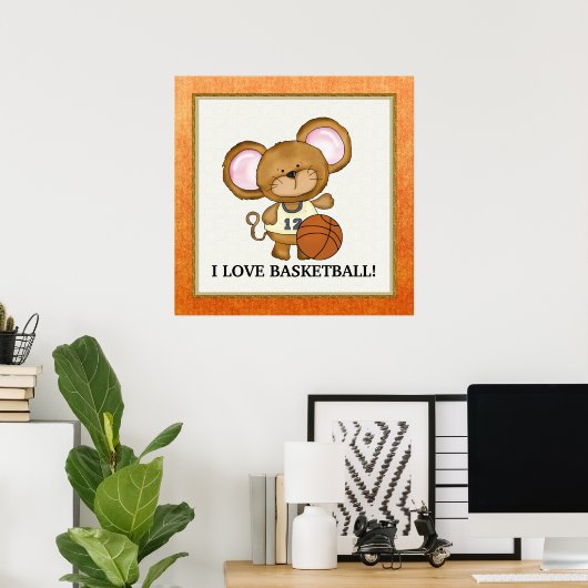 I Love Basketball poster (Thuiskantoor)