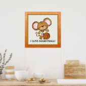 I Love Basketball poster (Keuken)