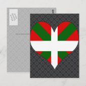 I Love Basque Briefkaart (Voorkant / Achterkant)