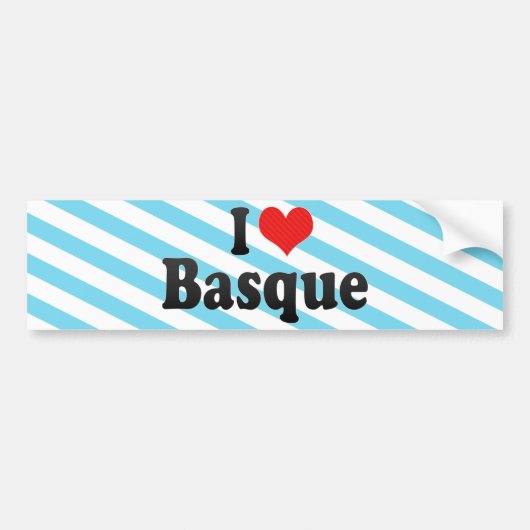 I Love Basque Bumpersticker (Voorkant)