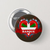 I Love Basque Ronde Button 5,7 Cm (Voorkant /achterkant)