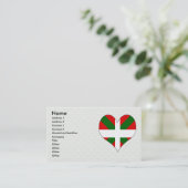 I Love Basque Visitekaartje (Staand voorkant)