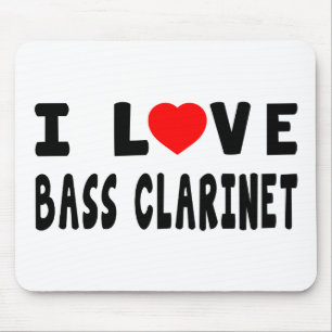 I Love Bass Clarinet Muismat