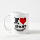 I Love Bass Coffee Mok (Links)