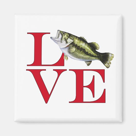 I Love Bass Magneet (Voorkant)