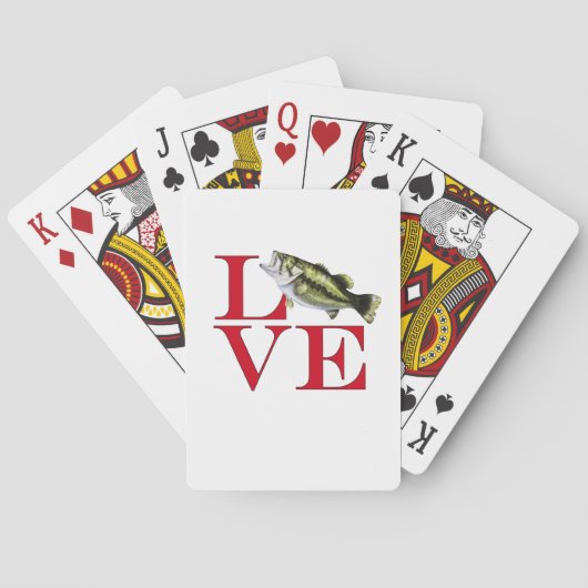 I Love Bass Pokerkaarten (Achterkant)