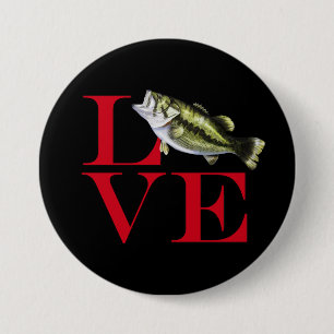 I Love Bass Ronde Button 7,6 Cm