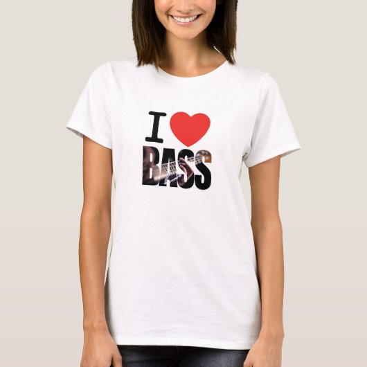 I Love Bass T-shirt (Voorkant)