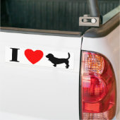 I Love Basset Hounds Bumpersticker (Op Truck)