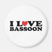 I Love Bassoon Magneet (Voorkant)