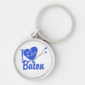 I Love Baton Sleutelhanger (Voorkant)