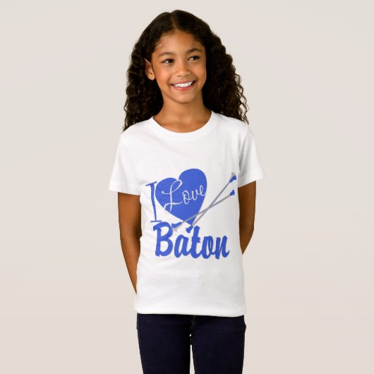 I Love Baton T-shirt (Voorkant volledig)