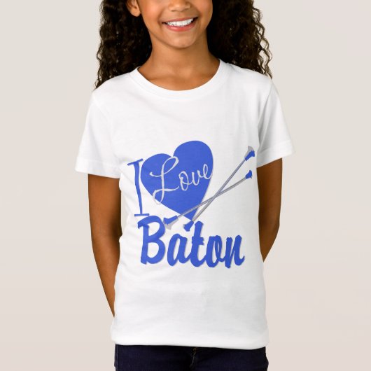 I Love Baton T-shirt (Voorkant)