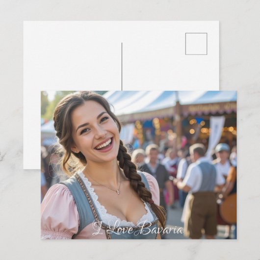 I LOVE BAVARIA BRIEFKAART (Voorkant / Achterkant)
