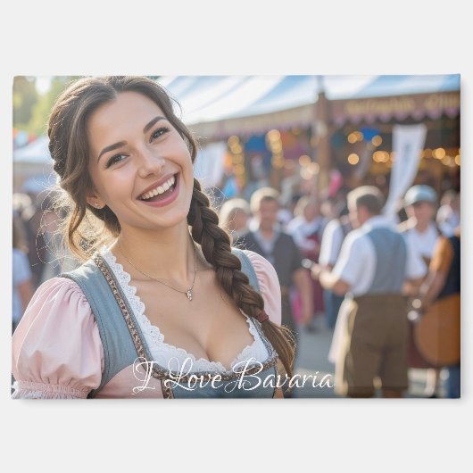 I LOVE BAVARIA MAGNEET (Voorkant)