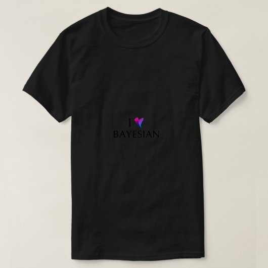 I Love Bayesian T-shirt (Design voorkant)