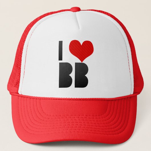 I Love BB Trucker Pet (Voorkant)