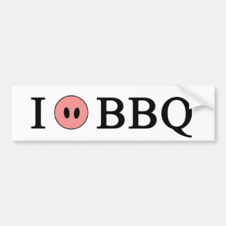I Love BBQ Bumpersticker