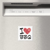 I Love BBQ Magneet (Insitu (Vaatwasser))