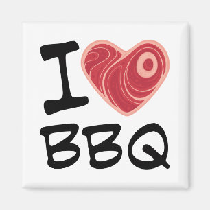 I Love BBQ Magneet