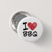 I Love BBQ Ronde Button 3,2 Cm (Voorkant /achterkant)