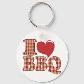 I Love BBQ Sleutelhanger (Voorkant)