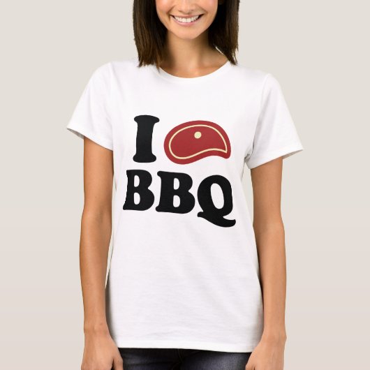 I Love BBQ T-shirt (Voorkant)