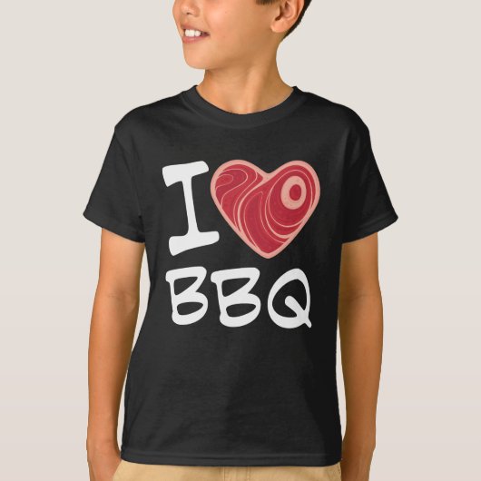 I Love BBQ T-shirt (Voorkant)