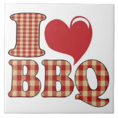 I Love BBQ Tegeltje (Voorkant)