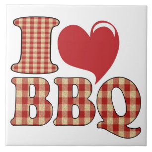 I Love BBQ Tegeltje
