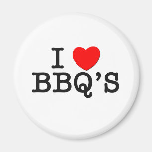 I Love BBQ's (food) Magneet