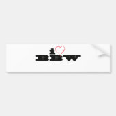 I Love BBW Bumpersticker (Voorkant)
