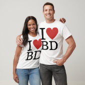 I ❤️ Love BD (voor bouwvakmedewerkers) T-shirt (Unisex)