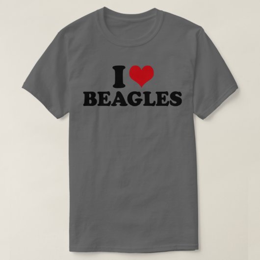 I Love Beagles T-shirt (Design voorkant)