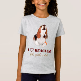 I Love Beagles T-Shirt personaliseren