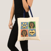 I Love Beagles Tote Bag (Voorkant (product))
