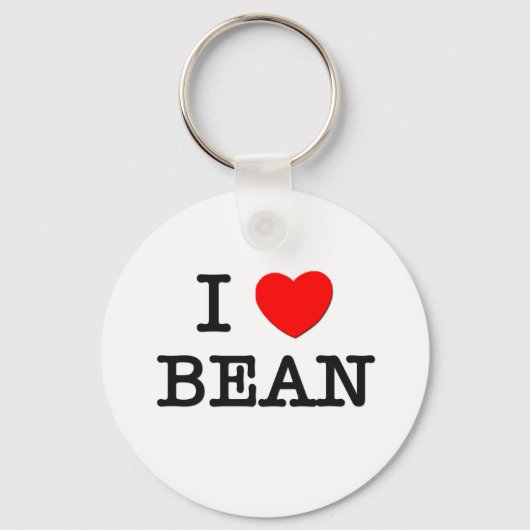 I Love Bean Sleutelhanger (Voorkant)