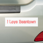 I Love Beantown Bumpersticker (Op auto)
