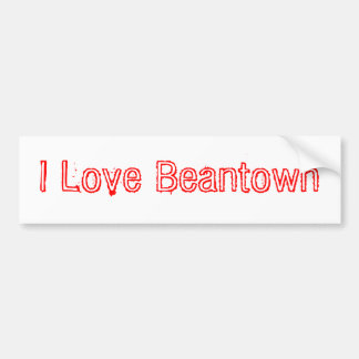 I Love Beantown Bumpersticker