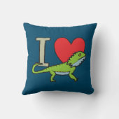 I Love Bearted Dragons Kussen (Achterkant)