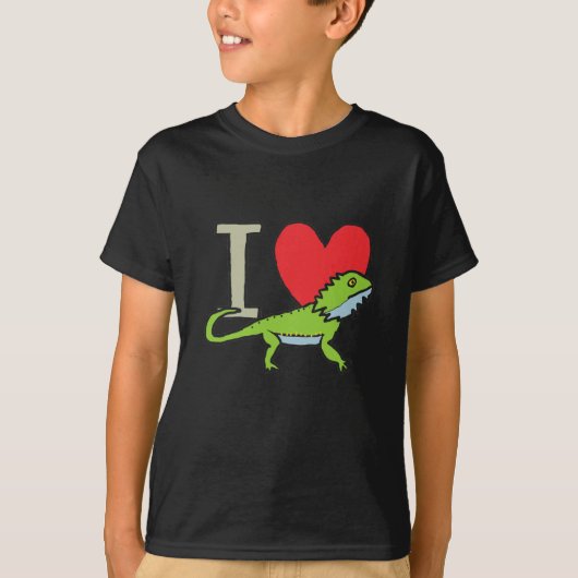 I Love Bearted Dragons T-shirt (Voorkant)