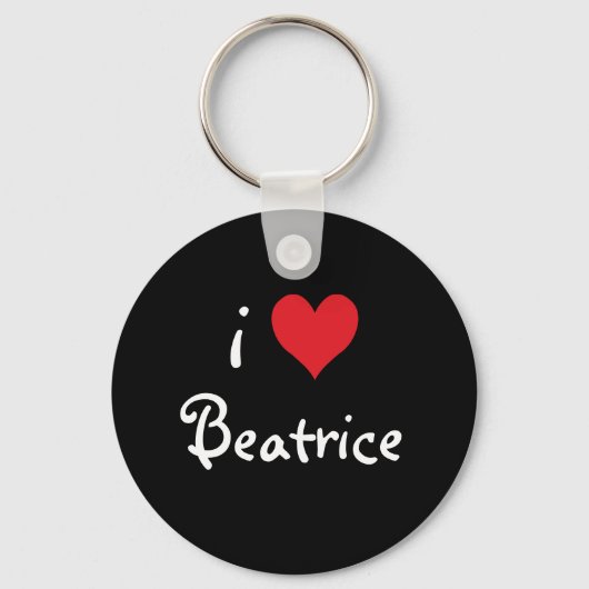 I Love Beatrice Sleutelhanger (Voorkant)