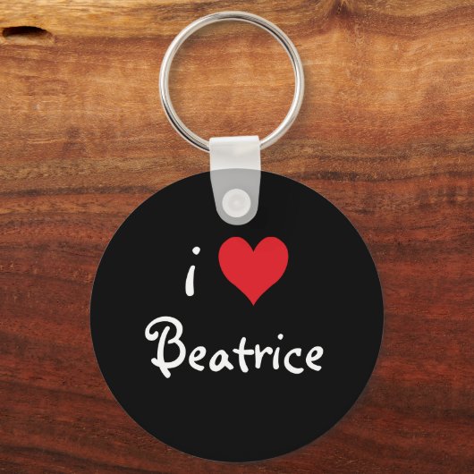 I Love Beatrice Sleutelhanger (Voorkant)