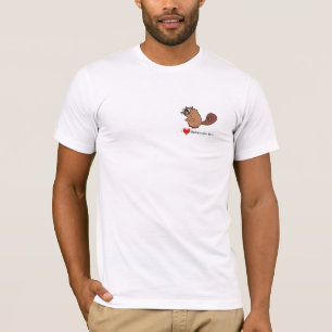 I Love Beaver Pet Bill T-Shirt
