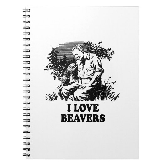 I Love Beavers Notitieboek (Voorkant)