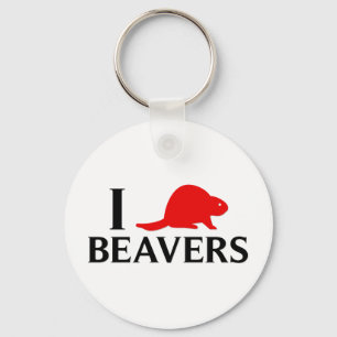 I Love Beavers Sleutelhanger